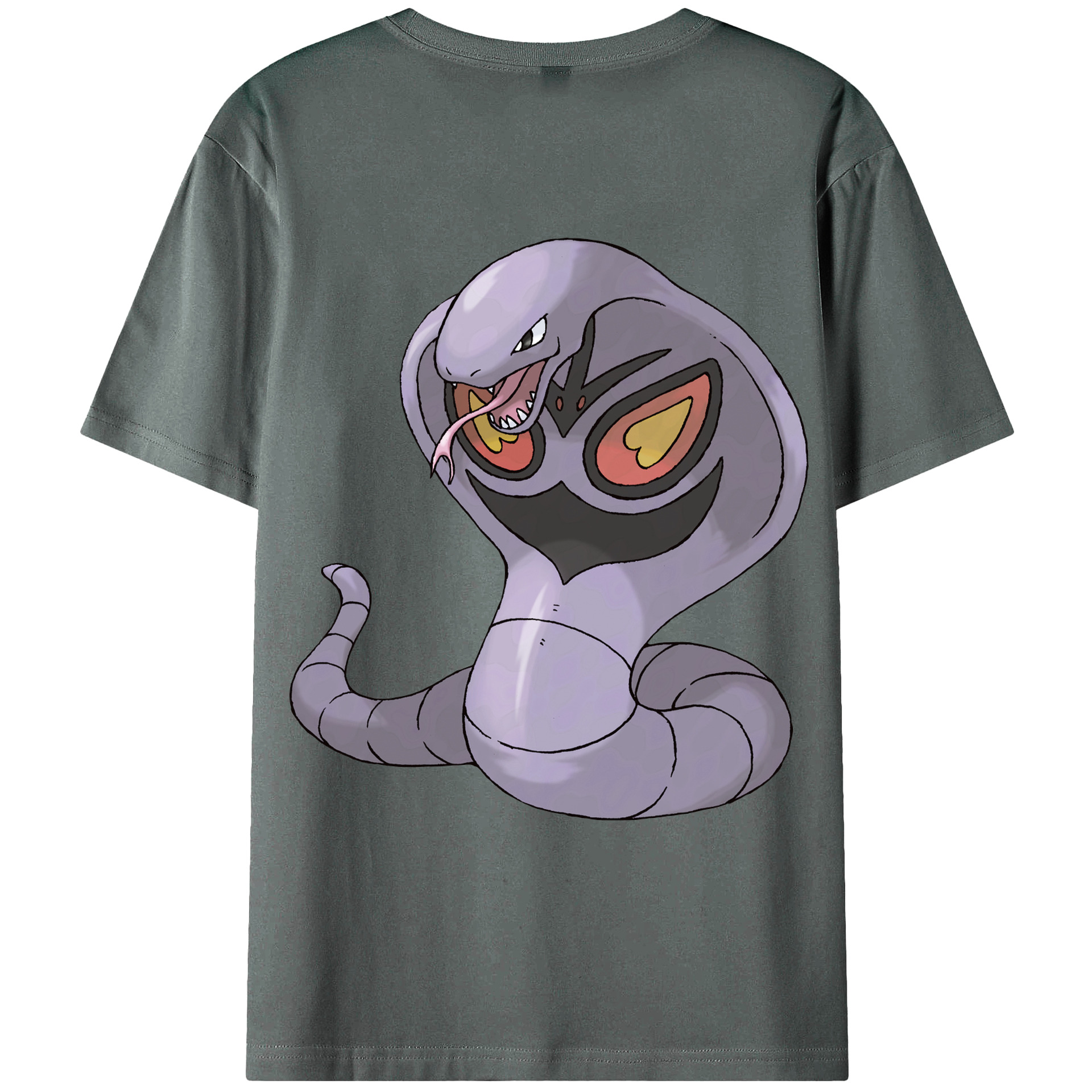（画像用） ポケットモンスター Pokémon 綿100％ メンズ半袖Tシャツ（バックプリント） 通気性